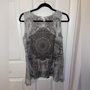 Y2K Vintage Sparkly & Metallic Tank Top